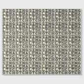 Papier Cadeau Single Malt Scotch, Boisson Alcoolisée (Plat)