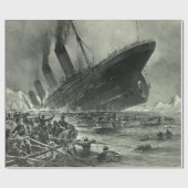 Papier Cadeau Sinking RMS Titanic (Plat)
