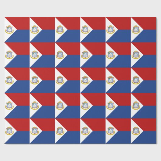 Papier Cadeau Sint Maarten Flag (Plat)