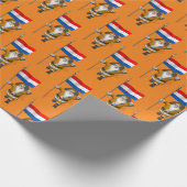 Papier Cadeau Sinterklaas Avec Drapeau Du Pays-Bas (Coin)