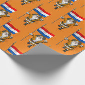 Papier Cadeau Sinterklaas Avec Drapeau Du Pays-Bas (Coin)