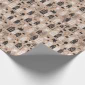 Papier Cadeau Sinterklaas rencontre grachtenpandjes en paard (Coin)