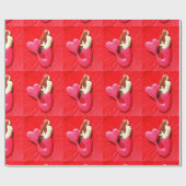 Papier Cadeau sirène à queue rousse (Plat)