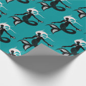 Papier Cadeau Sirène gothique Imaginaire foncé Créature de la me (Coin)