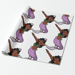 Papier Cadeau sirène noire