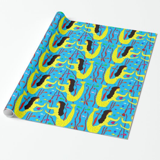 Papier Cadeau sirènes (Déroulé)