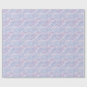 Papier Cadeau Sirènes Écailles de Sirène Perles (Plat)