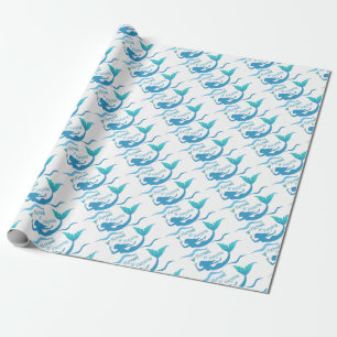 Papier Cadeau Sirènes et margarita enveloppant des