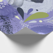 Papier Cadeau Sirènes Whimsical Purple Abstrait Motif (Coin)