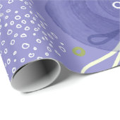 Papier Cadeau Sirènes Whimsical Purple Abstrait Motif (Coin rond)