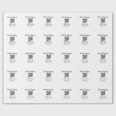 Papier Cadeau site web simple de société commerciale code-barres (Plat)