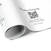 Papier Cadeau site web simple de société commerciale code-barres (Coin rond)