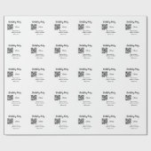 Papier Cadeau Site web simple pour fête d'anniversaire code barr (Plat)