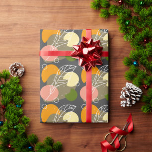 Papier Cadeau Sites abstraits intéressants avec feuilles