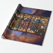 Papier Cadeau SIX JOURS D'ANGELS DE CRÉATION par Edward Burne Jo (Déroulé)