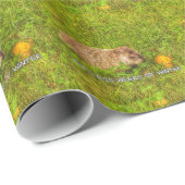 Papier Cadeau Six semaines de moins de papier d'emballage d'hive (Coin rond)