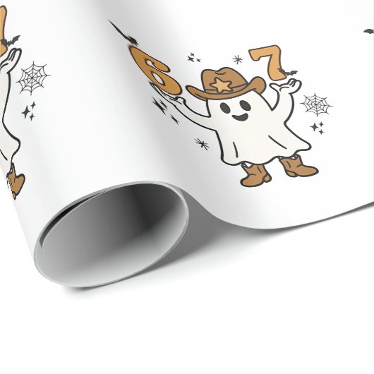 Papier Cadeau Six sept Éffrayant Halloween Sport 67 Mème Mason (Coin rond)