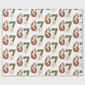 Papier Cadeau Six Seven 67 6 7 Christmas Santa Elf Meme (Plat)