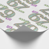 Papier Cadeau Six Seven, Confetti Birthday (Coin)