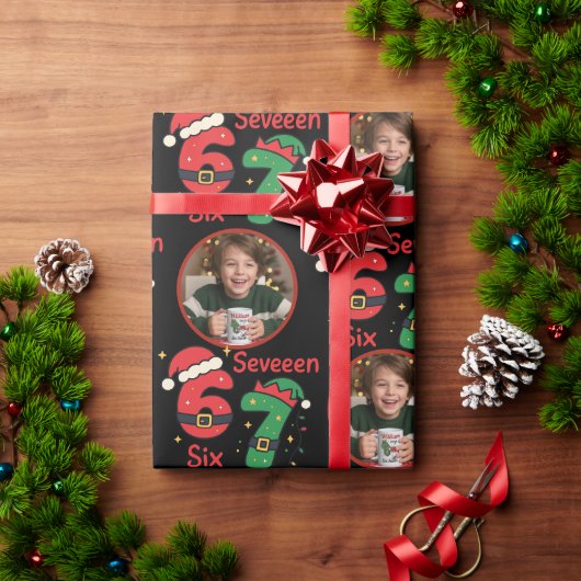 Papier Cadeau “Six Seven” Kids Birthday Wrapping Paper (Cadeau de vacances)