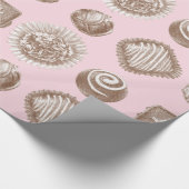 Papier Cadeau Six truffes de chocolat dans une conception répété (Coin)