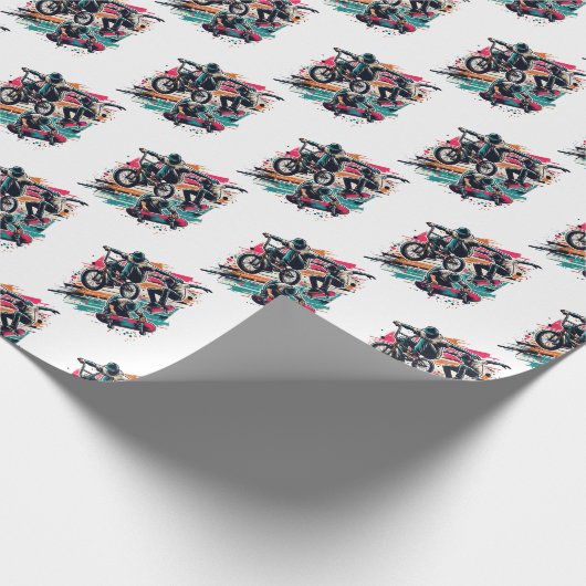 Papier Cadeau Skateboard & BMX (Coin)