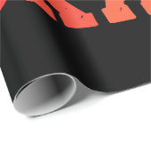 Papier Cadeau Skateboard Retro Skateboard Vintage (Coin rond)