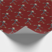 Papier Cadeau Skateboard Skeleton (Coin)