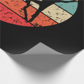 Papier Cadeau Skateboarding - Vintage Retro Skateboarder (Coin)