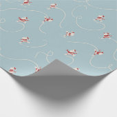 Papier Cadeau Skating Santa (Coin)