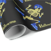 Papier Cadeau Skeleton (Coin rond)