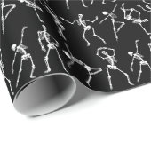 Papier Cadeau Skeleton danse (Coin rond)