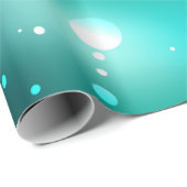 Papier Cadeau Skeleton Keys on Green Background (Coin rond)