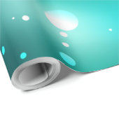 Papier Cadeau Skeleton Keys on Green Background (Coin rond)