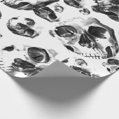Papier Cadeau Skeleton Skull Art Pattern (Coin)