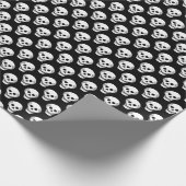 Papier Cadeau Sketchy Halloween Motif crâne (Coin)