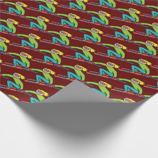 Papier Cadeau Ski (Coin)