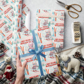 Papier Cadeau Ski Club Après Bébé  Arctic Fox