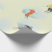 Papier Cadeau Ski Down Down Down Slope Wrapping Paper (Coin)