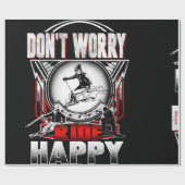 Papier Cadeau Ski heureux (Plat)