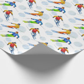Papier Cadeau Ski sur neige (Coin)