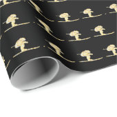 Papier Cadeau Skieur (Coin rond)