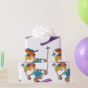 Papier Cadeau Skieur d'été