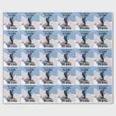 Papier Cadeau Skiing Just Go With The Flow Skiing (Plat)