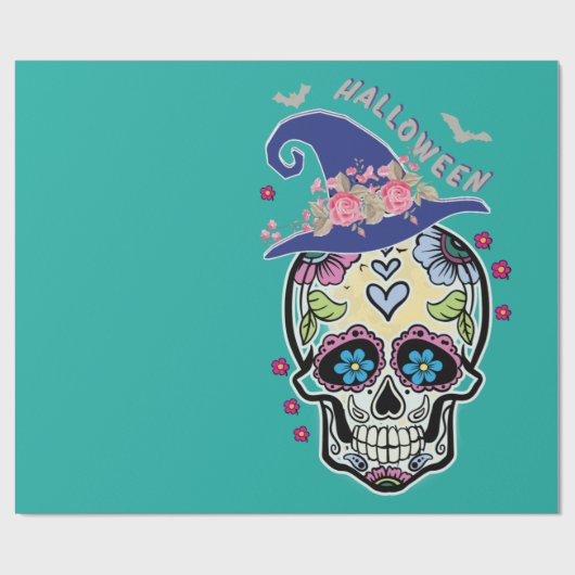 Papier Cadeau Skull (Plat)