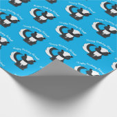 Papier Cadeau Skunk Anniversaire Fête Enfants (Coin)