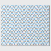 Papier Cadeau Sky Blue, Dk Gray Wht Large Chevron Zig Zag (Plat)