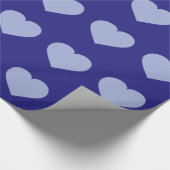 Papier Cadeau Sky Blue Hearts (Coin)