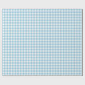 Papier Cadeau Sky Blue Simple Plaid (Plat)