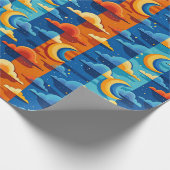 PAPIER CADEAU SKY MOON NUIT CLOUDS (Coin)